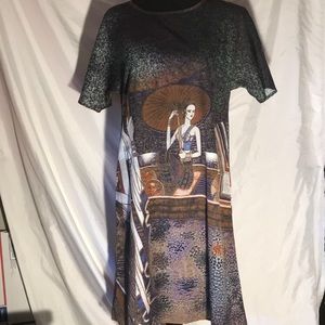 VINTAGE Egyptian Graphic Dress